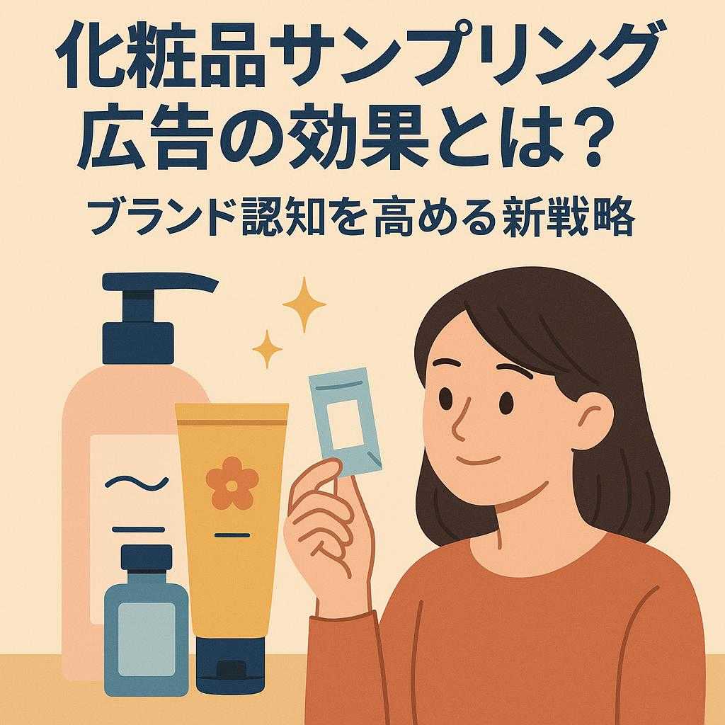 化粧品サンプリング広告の効果とは？ブランド認知を高める新戦略
