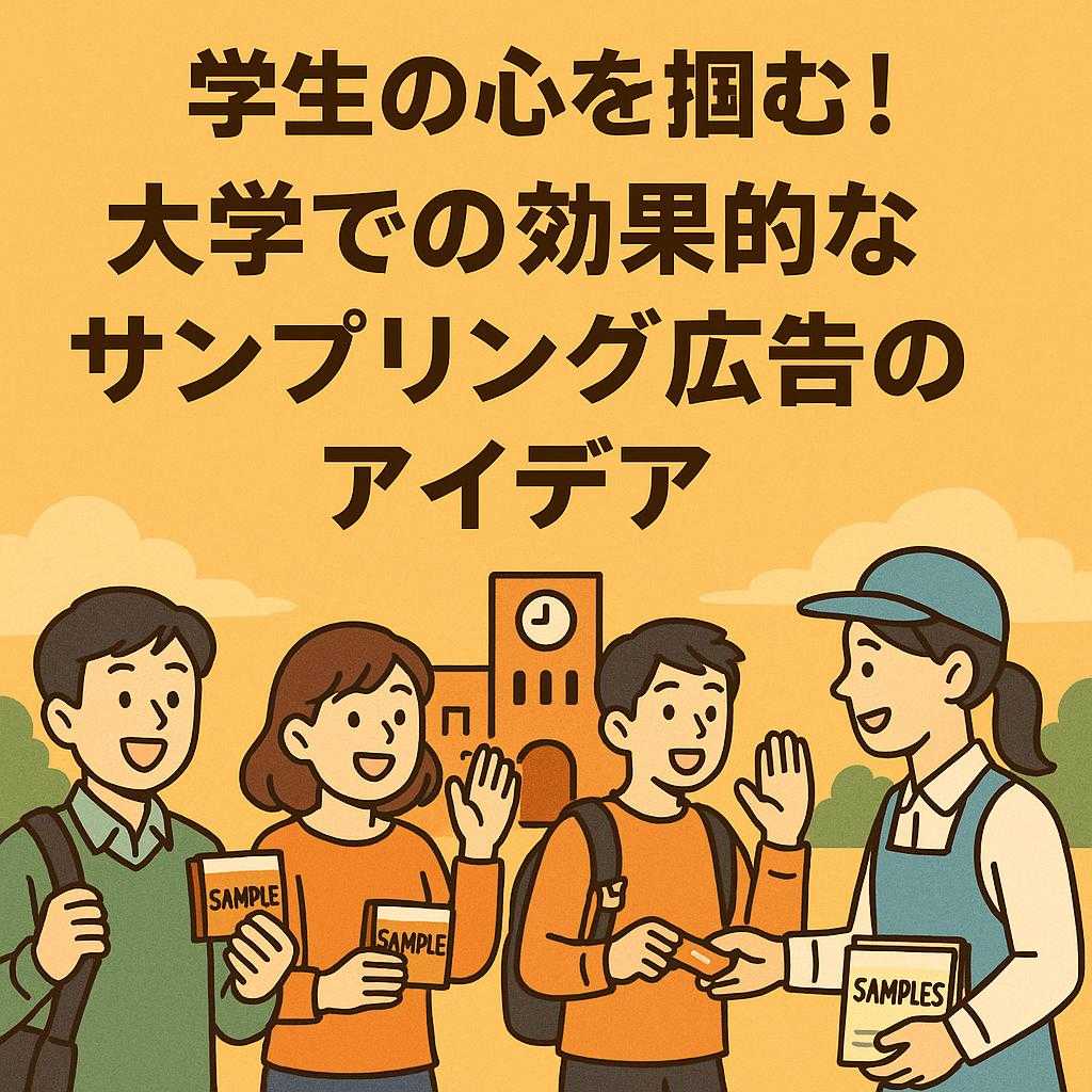 学生の心を掴む！大学での効果的なサンプリング広告のアイデア