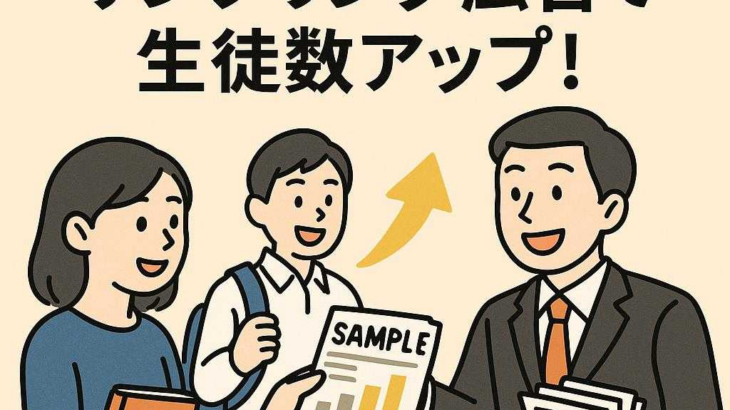 塾の新しい集客法：サンプリング広告で生徒数アップ！