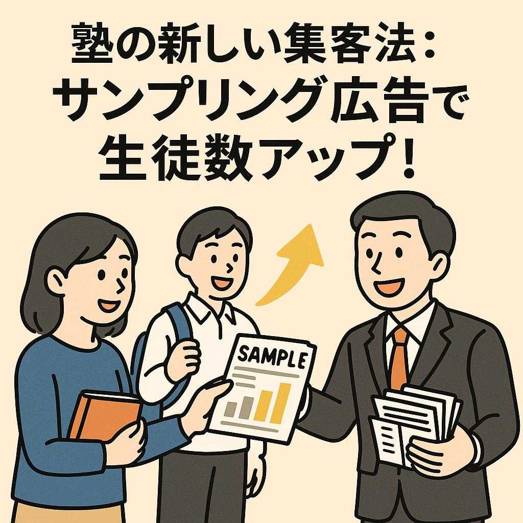 塾の新しい集客法：サンプリング広告で生徒数アップ！