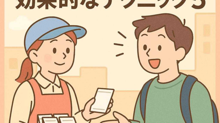 街頭サンプリングの効果的なテクニック5選