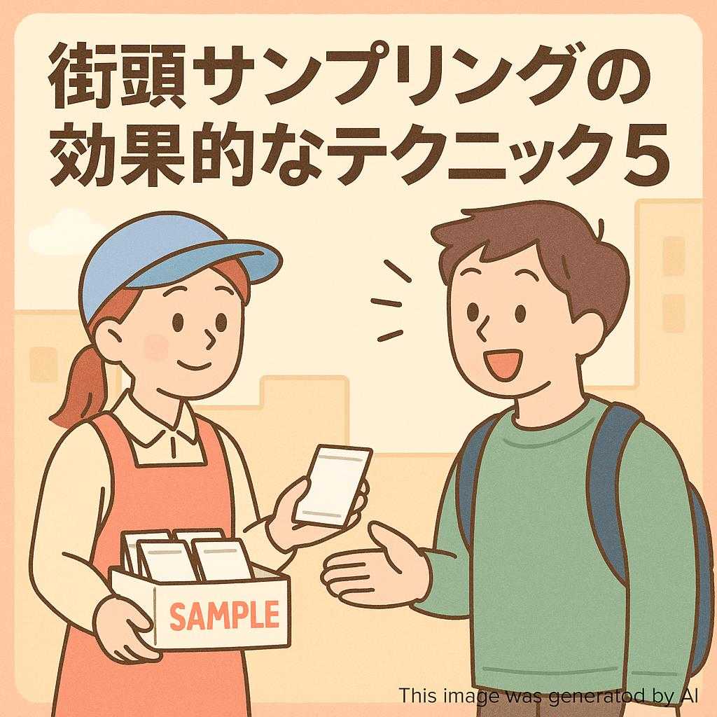 街頭サンプリングの効果的なテクニック5選